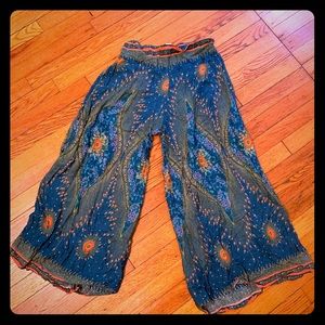 Aravay wide leg gaucho pants